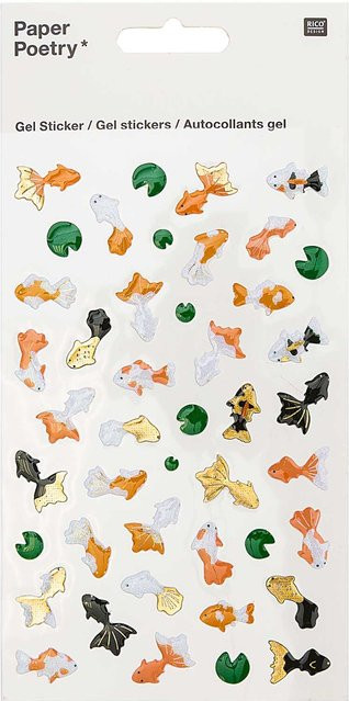 Rico Design Paper Poetry Gelsticker Jardin Japonais Kois & Lotus in Multicolour - Bild 1