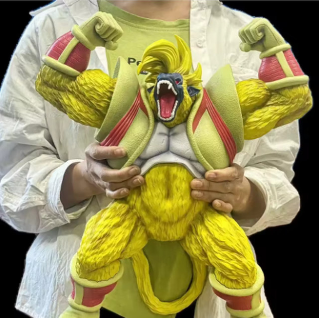 Bandai Dragon Ball Vegeta Goku Ape Theaterversion, Action Figur, 39 cm, Goldene Gorilla Statue - Bild 1