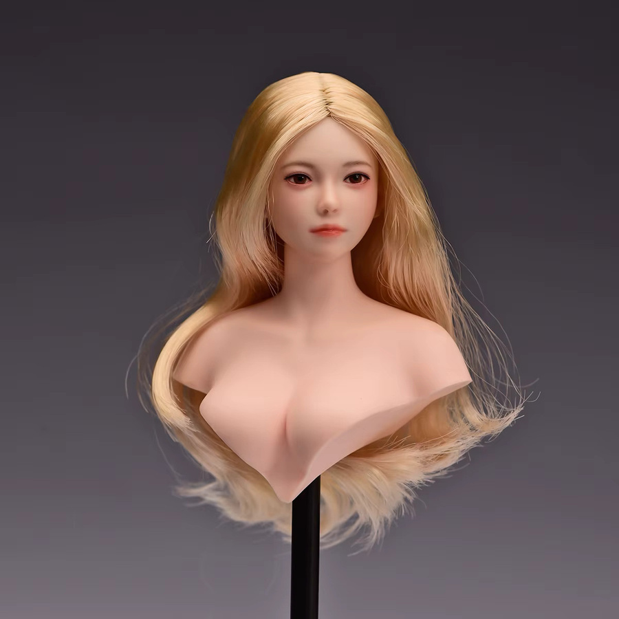 JIAOU DOLL Mädchenkopfskulptur, 1/6 Maßstab, Bunt / Mehrfarbig, Zubehör - Bild 2