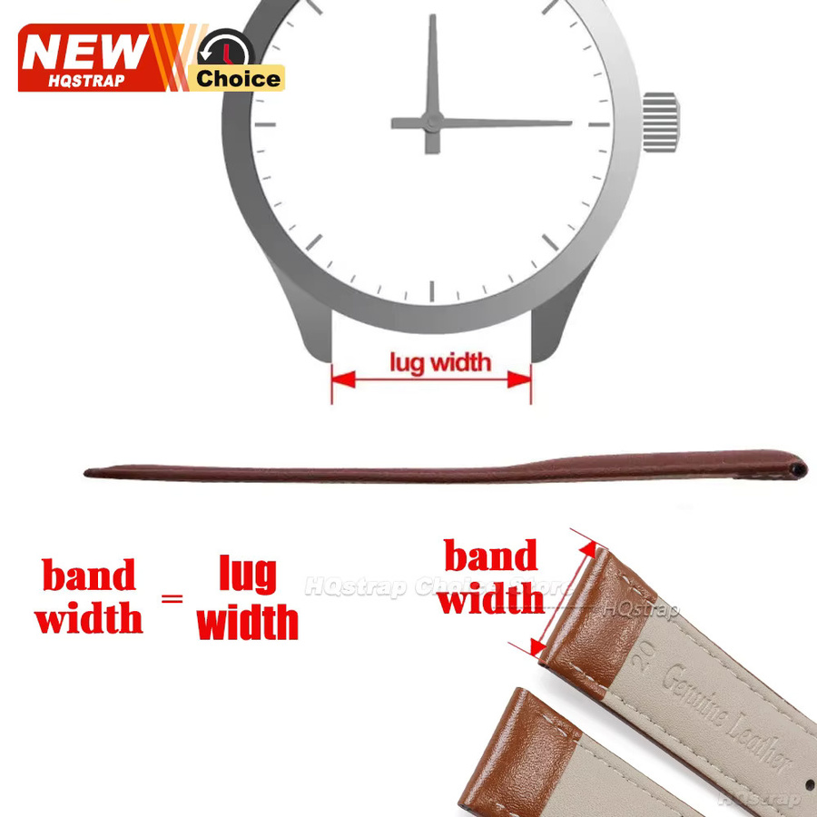 HQstrap Uhrenarmband Kalbsleder, Herren, Damen - Bild 5
