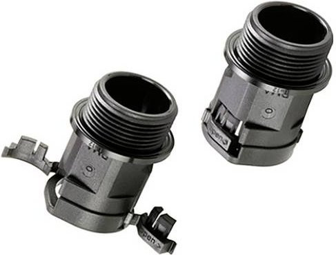 ABB EcoGuard PMA Fitting Verschraubung Schwarz M16 x 1.5 10mm Gerade, 100 Stück - Bild 1