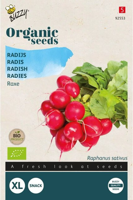 Buzzy Organic Radies RaxeBio Bio Radieschen Samen 2,5 g - Bild 1