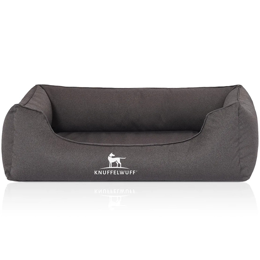 Knuffelwuff Hundebett Leon Orthopädisch mit Schaumstofffüllung und abnehmbarem Bezug, Anthrazit, B: 85 cm, T: 63 cm - Bild 2