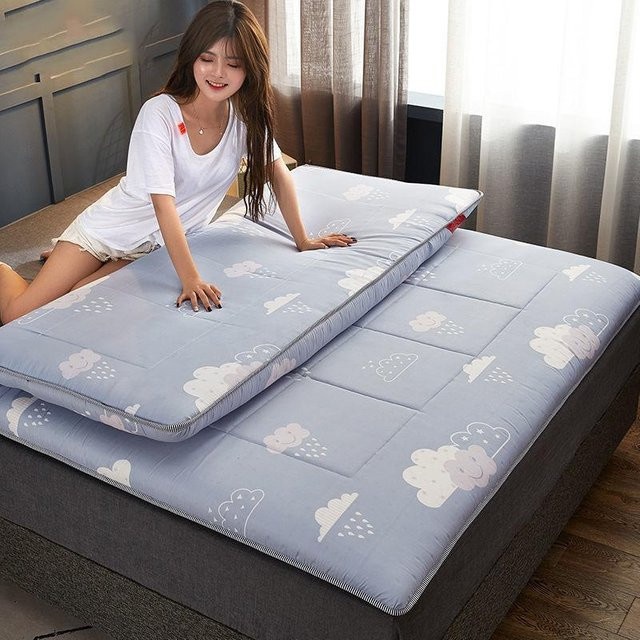 WTEMPO Tatami Matratze mit Polsterung, blau, B/T/H: 120 x 200 cm - Bild 1