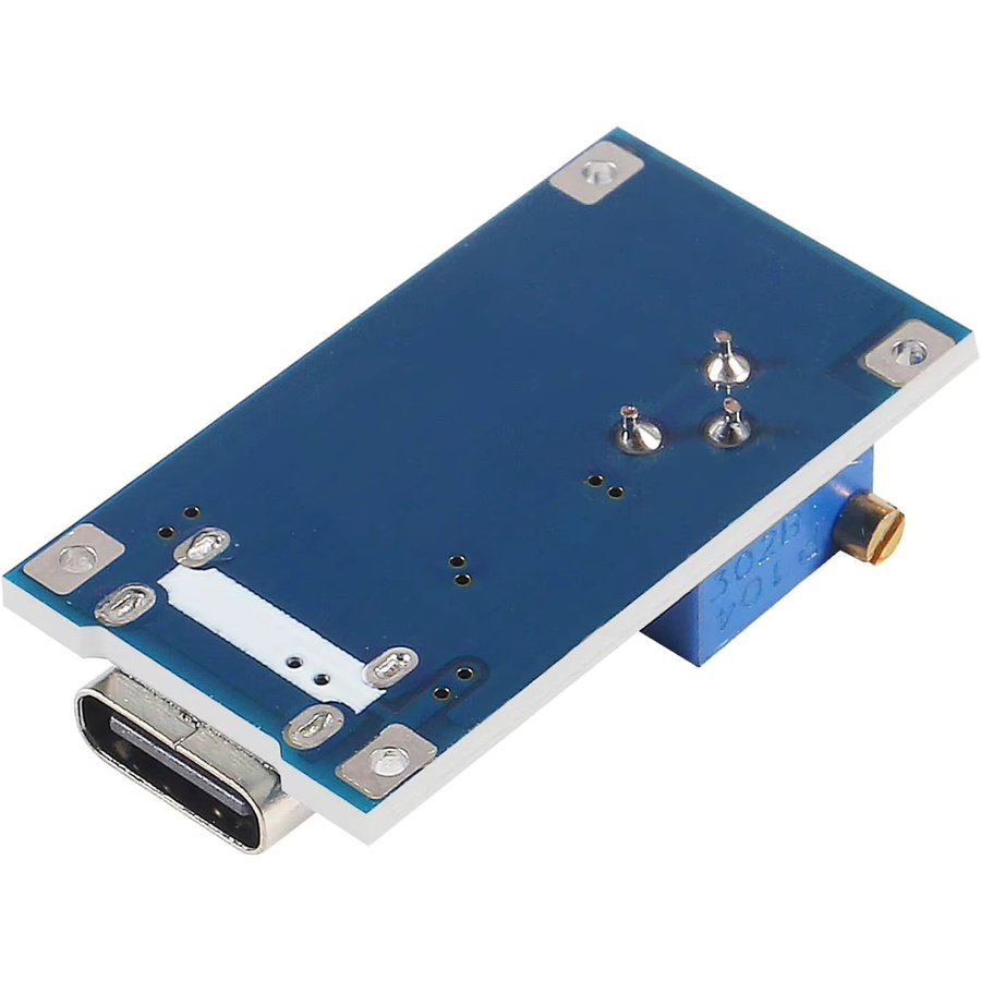 10 Stück MT3608 Einstellbare Step-Up-Module Spannungsregler mit USB-C und Micro-USB Anschluss, DC-DC-Aufwärtswandler 2V-24V auf 5V-28V 2A, Blau - Bild 4