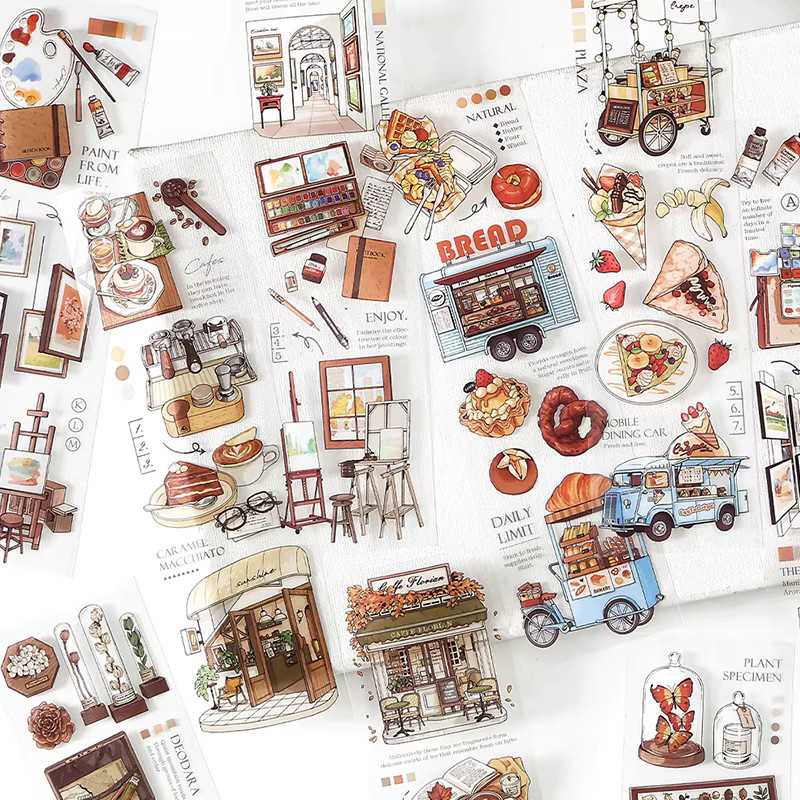 Mr.Paper Retro-Straßenszenen PET-Aufkleber in Multicolour für Scrapbooking und Journaling - Bild 5