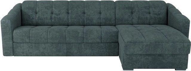 Vente-unique Schlafsofa Darielo in Petrol, L-Form, mit Ausziehfunktion, Breite: 275 cm, Tiefe: 90 cm, Matratzengröße: 140 x 200 cm - Bild 1