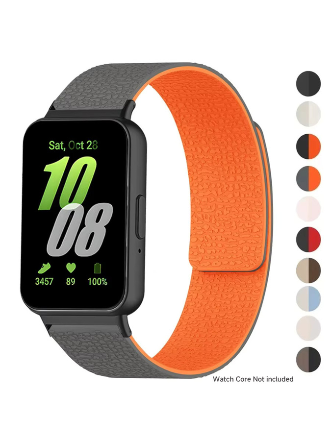 FancyWrist Uhrenarmband Silikon, Schwarz, Unisex, Samsung Galaxy Fit 3 - Bild 4
