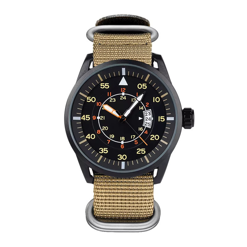 ADDIESDIVE Armbanduhr, Quarz, Edelstahl, Textil/NATO, Schwarz, Herren - Bild 2