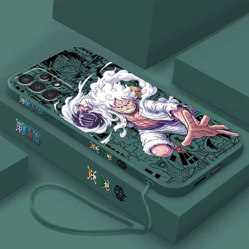 One Piece Handyhülle aus flüssigem Silikon mit Trageseil für Samsung Galaxy S26 S25 S24 S23 S22 S21 S20 Ultra Plus Lite in Schwarz - Bild 2