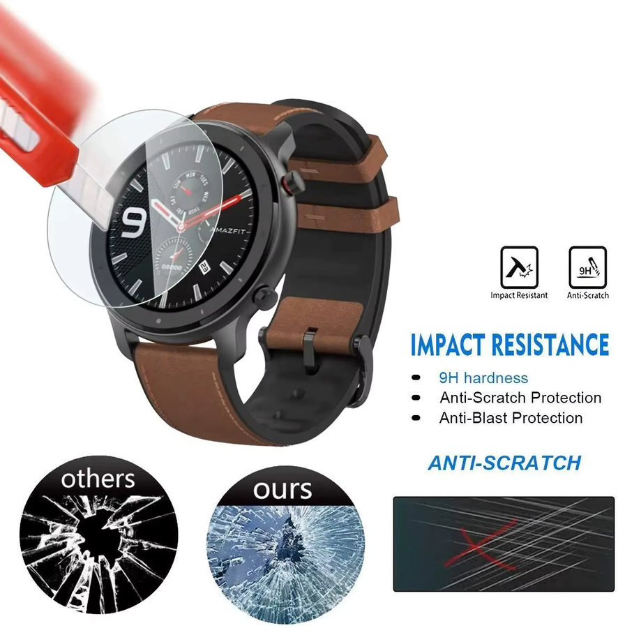 Amazfit GTR Screen Protector Glas, transparent - Bild 4
