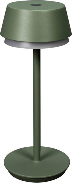 Konstsmide Lyon LED-Akku-Tischleuchte aus Aluminium in Mintgrün und Grün-Grau, RGBW, dimmbar, Höhe: 30 cm, Durchmesser: 12 cm - Bild 1