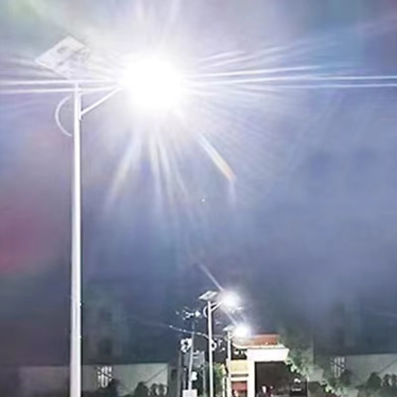 YQCHEZI Solar-Straßenlaterne für den Außenbereich, 5000 W Solar-Flutlicht in Weiß mit Dämmerungssensor für Garten, Hof und Parkplatz - Bild 5