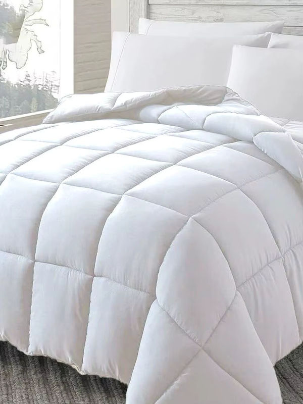 WQSPRING Bettdecke aus weißen Gänsefedern und Hohlfaser, King-Size, Anti-Allergisch, B/H: 150 x 200 cm - Bild 3