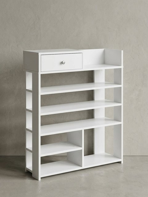 Modernes Schuhregal von KADIMA DESIGN in Weiß, B/T/H: 75 x 24 x 92,5 cm - Bild 1
