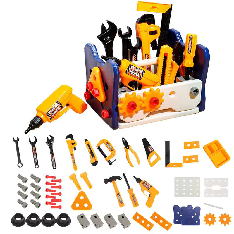 CONUSEA Spielzeug-Werkzeugset, 40-teiliges Set, Kunststoff, Bunt / Mehrfarbig - Bild 6