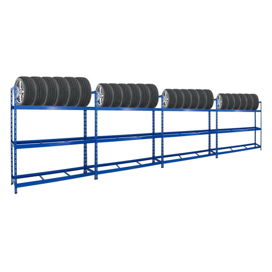 PROREGAL Tiger XL Reifenregal Set aus 4 Einheiten, Blau, H x B x T: 200 x 180 x 45 cm - Bild 2