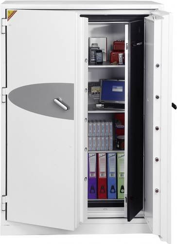Phoenix DS4623F-FVW Data Commander Feuerschutztresor in Weiß mit Fingerabdruckschloss und wasserabweisender Funktion - Bild 1
