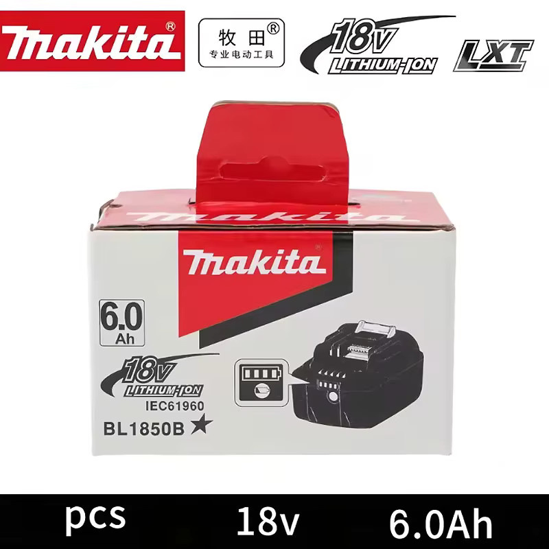 Makita 18V 6,0Ah Akku in Schwarz für Elektrowerkzeuge wie BL1830, BL1830B, BL1840, BL1840B, BL1850 und BL1860B - Bild 7