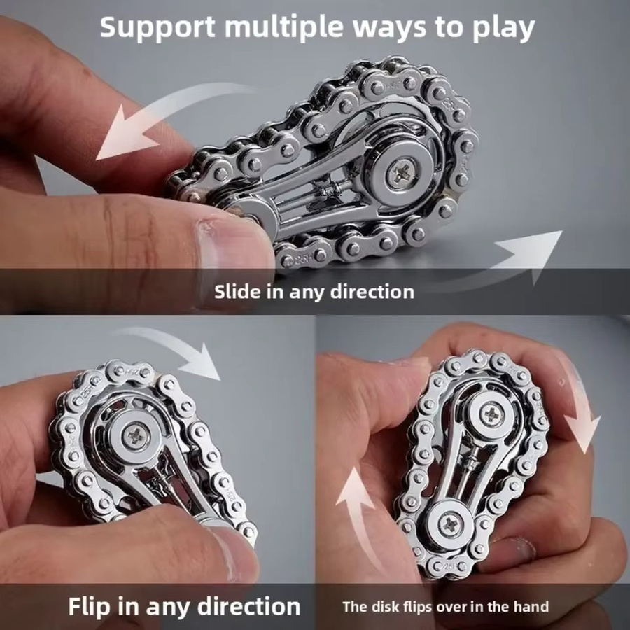 hairun Metall Fingertip Gyro Kettenrad Schwungrad Fidget Spinner, Spielzeug - Bild 3