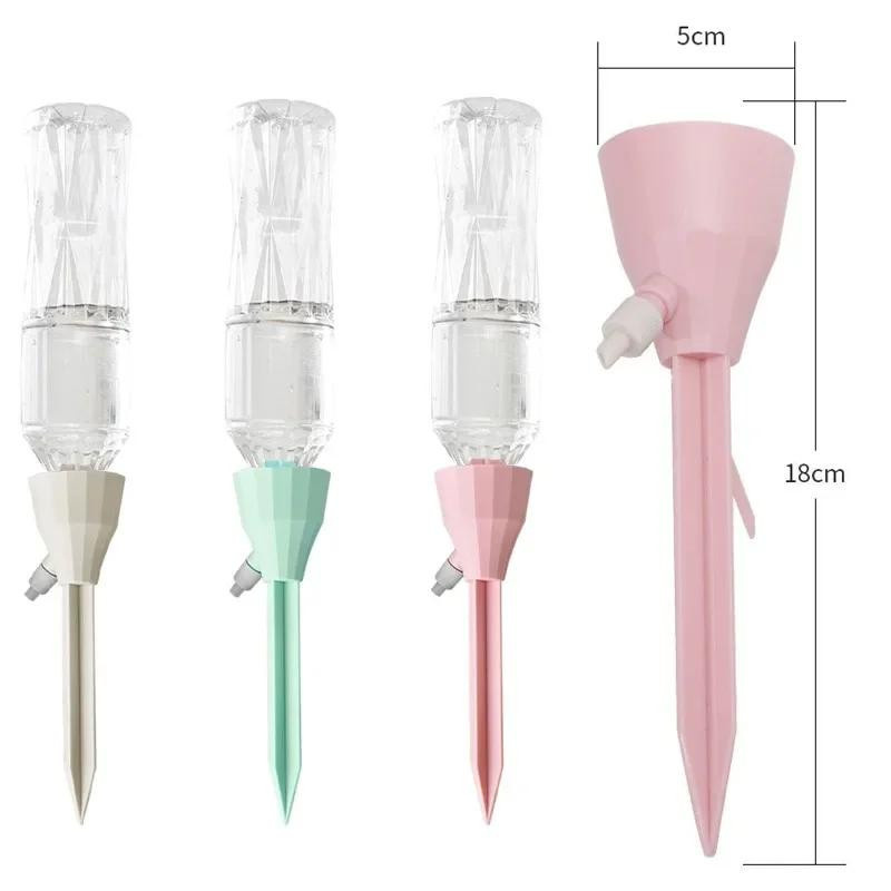 Yiran Furniture Einstellbares Tropfbewässerungssystem mit Spikes aus Kunststoff für den Innen- und Außenbereich in Grün, Pink oder Weiß - Bild 3