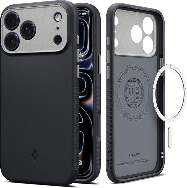 Spigen Caseology Nano Pop MagSafe-Hülle für Apple iPhone 18 Pro und iPhone 17 Pro, Schwarz - Bild 1