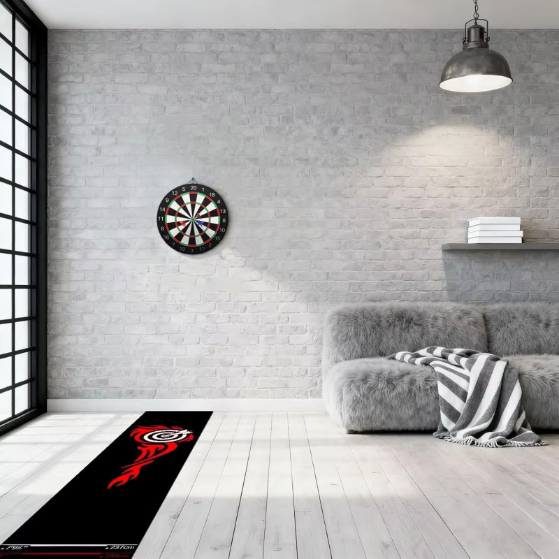 VIKAMA Red Flame Totem Dartmatte, Rot, professionell - Bild 2