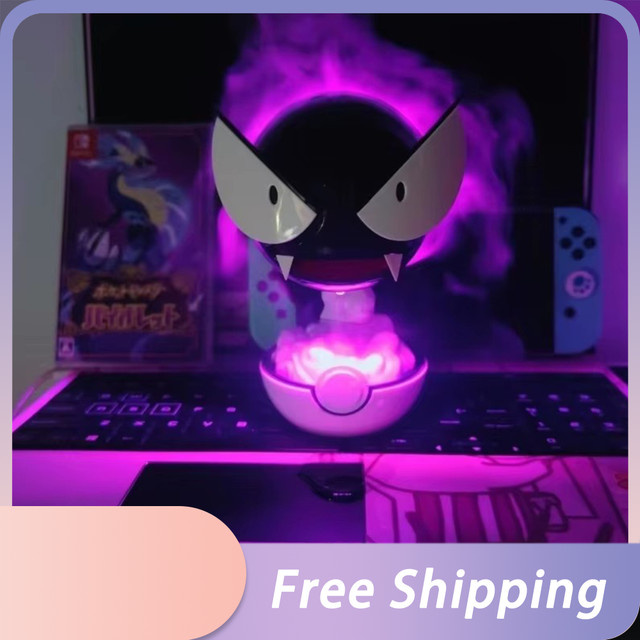 Bandai Pokemon Gastly Luftbefeuchter mit LED Lampe und Spray Funktion für den Schreibtisch - Bild 1