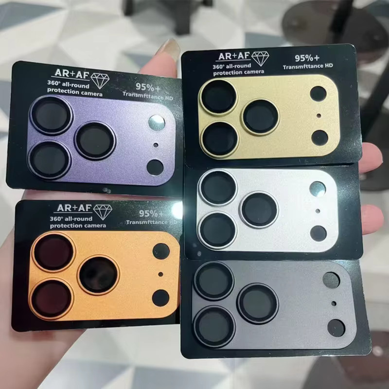 Matte Schutzfolie für Apple iPhone 18 Pro Max und iPhone 17 Pro Max mit vollständiger Linsenabdeckung und Metallrahmen in Schwarz - Bild 2