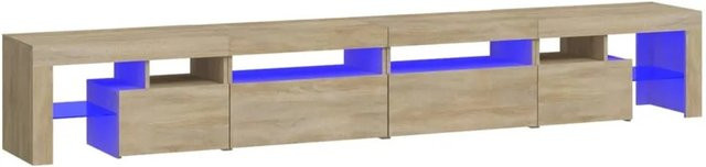 vidaXL TV-Schrank mit LED-Leuchten in Sonoma-Eiche, modern, B/H/T: 260 x 36,5 x 40 cm - Bild 1