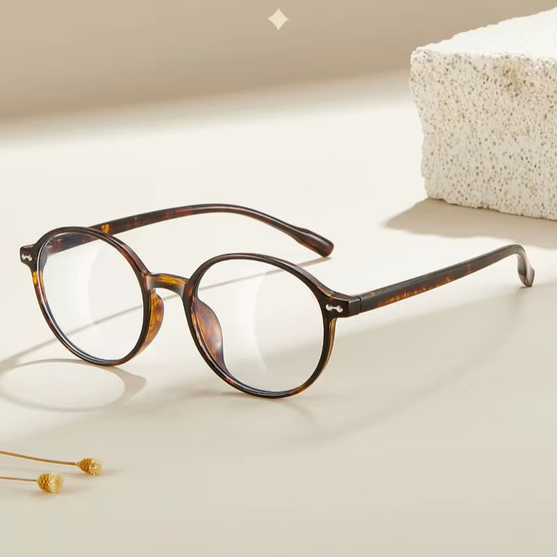 MOYOKA Lesebrille, rund, Vollrand, Kunststoff, braun, Unisex - Bild 1
