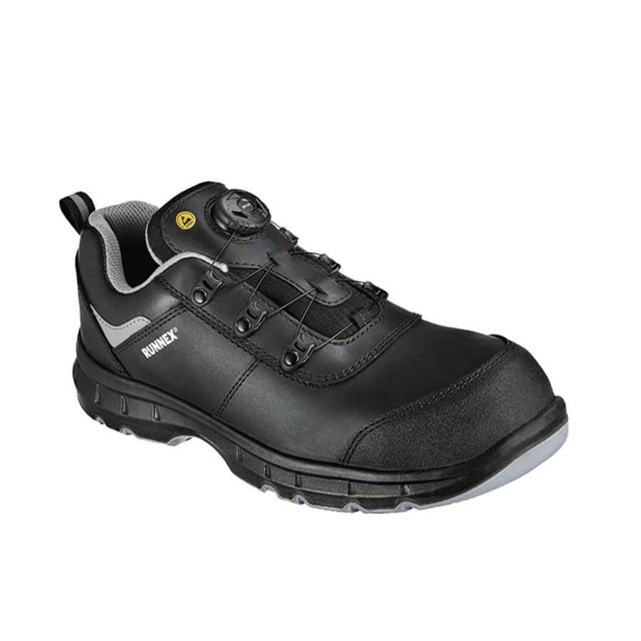 RUNNEX Sicherheitsschuhe FlexStar S3S aus Leder in Schwarz-Grau nach EN ISO 20345 - Bild 2