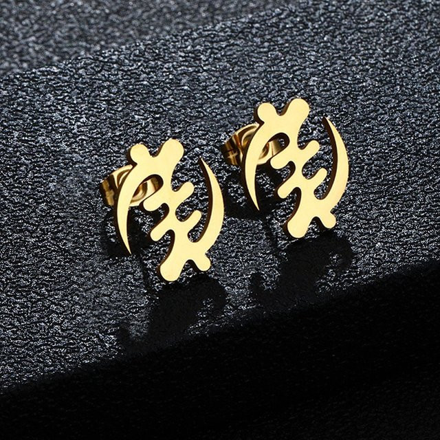 Anniyo Ohrstecker Symbol, Adinkra Gye Nyame, 1,5 cm/3 cm - Bild 1
