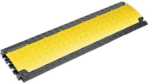 Adam Hall DEFENDER Kabelbrücke 85150LUX aus Polyurethan in Schwarz/Gelb mit 6 Kanälen, Breite: 101 cm - Bild 1
