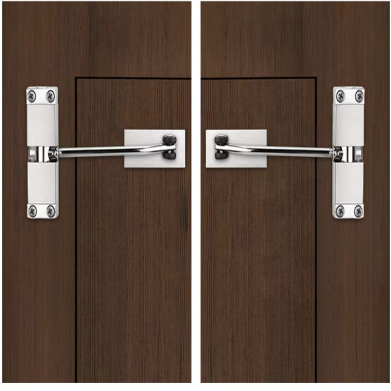 Automatischer Feder-Türschließer in Silber für Türen von 20–40 kg mit verstellbarer Schließkraft - Bild 2