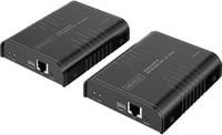 Digitus HDMI KVM IP Extender Set in Schwarz für 4K UHD über RJ45 Netzwerkkabel bis 200m mit USB-Anschlüssen - Bild 1
