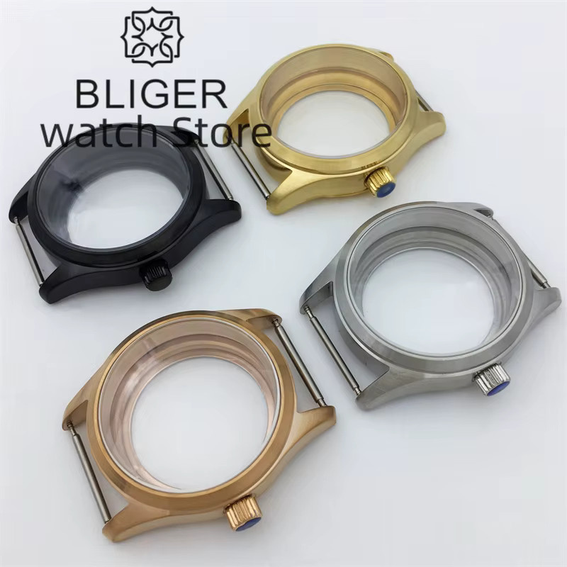BLIGER Uhrengehäuse Edelstahl, Saphirglas, Taucher, Flieger, Unisex - Bild 2