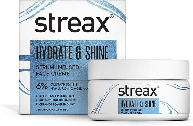 Streax Hydrate & Shine Gesichtscreme Gel mit Hyaluronsäure, 50 g, Normale Haut - Bild 1
