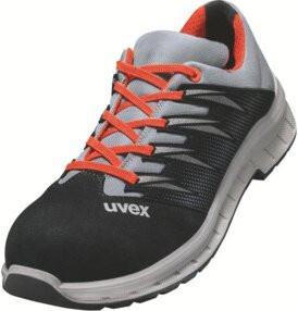 Uvex Halbschuhe 2 Trend S2 in Schwarz Grau Rot mit Weite 2 und Größe 36 - Bild 1