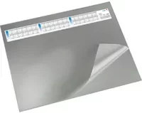 Schreibunterlage Läufer Durella DS mit 3-Jahres-Kalender, Grau, B: 65 cm, H: 52 cm - Bild 1