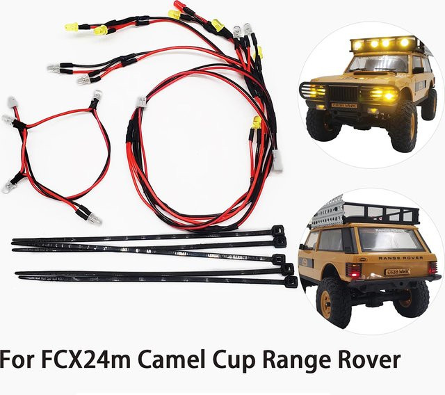 FMS LED Vorne Hinten Licht Dach Lampe Nebel Lichter, Zubehör, 1:24 - Bild 1