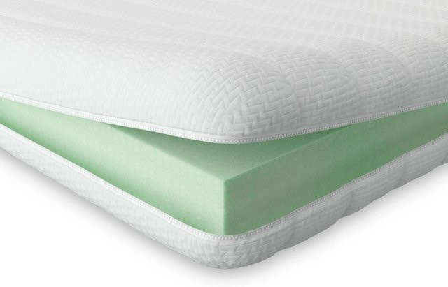 AM Qualitätsmatratzen Komfortschaum Topper in Weiß mit abnehmbarem Bezug, B/T: 100 x 200 cm - Bild 1