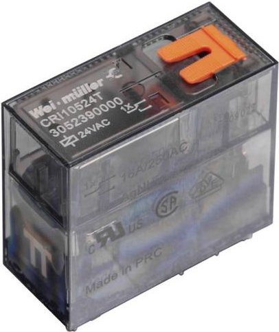 Weidmüller CRI10615T Miniatur-Industrierelais mit 115 V/AC Nennspannung, 16A Schaltstrom und 1 Wechsler, 10er Packung - Bild 1