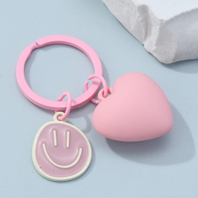 Schlüsselanhänger Herz, rosa, Damen - Bild 1