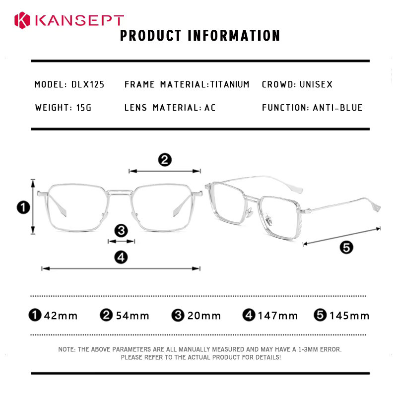 KANSEPT Lesebrille, Vollrand, Square, Unisex - Bild 3
