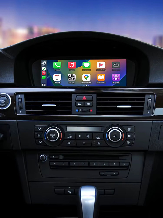 Road Top Wireless CarPlay Touchscreen Multimedia Autoradio für BMW 3er/5er Serie E90/E91/E92/E93 E60 E61 E62 CCC/CIC mit Android Auto in Schwarz - Bild 4