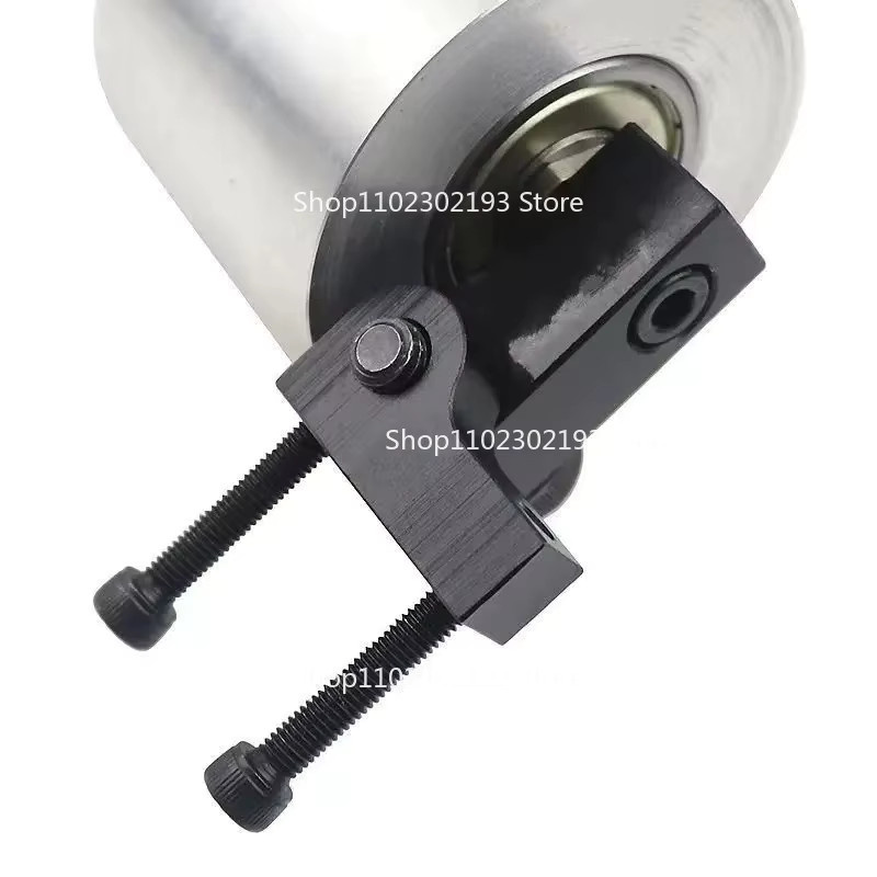 Aluminium-Ablenkrad für Bandschleifer und Holzbearbeitung, silbernes Antriebsrad aus Aluminiumlegierung, Durchmesser: 68 mm, Breite: 50 mm - Bild 2