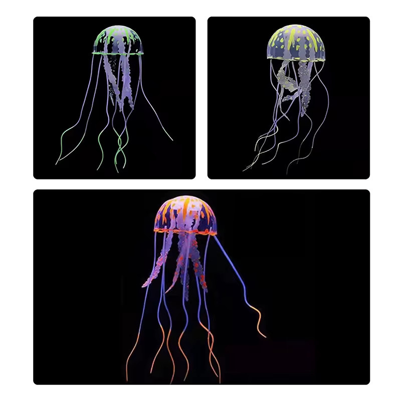 JETTING Bunte künstliche Quallen mit Leuchteffekt für dein Aquarium in Lila und Multicolour - Bild 2