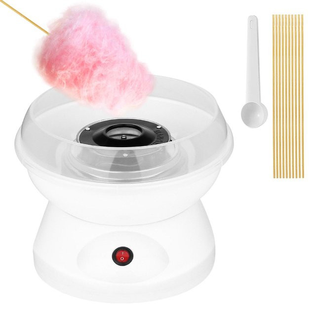Tragbare Tooarts Zuckerwattemaschine mit Spritzfunktion, 450 W, Weiß - Bild 1