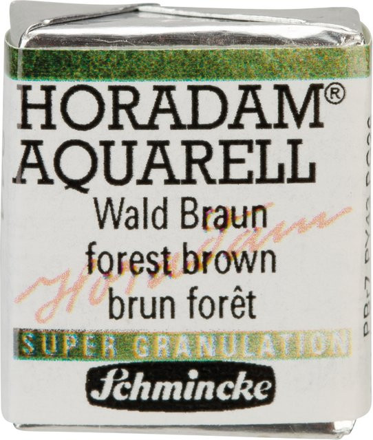 Schmincke HORADAM Aquarellfarbe Wald Braun im 1/2 Näpfchen - Bild 1